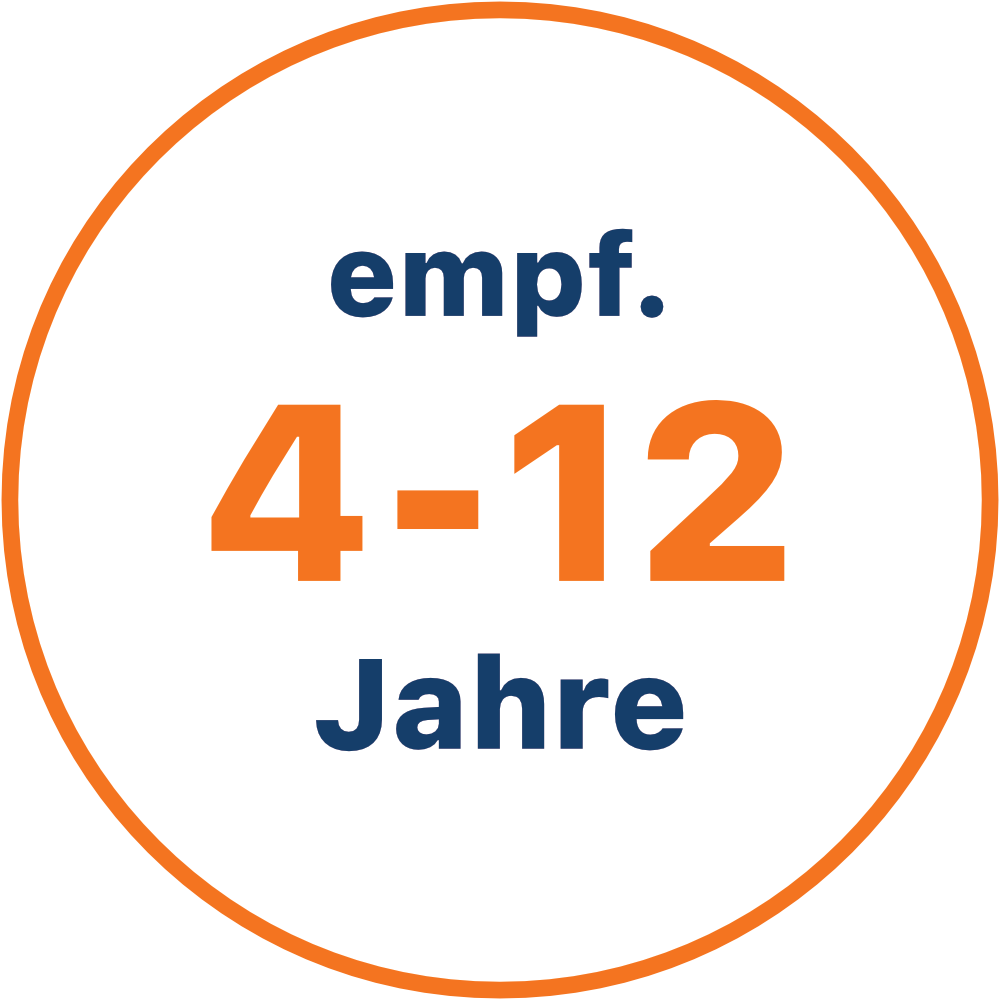 Empfohlen f&uuml;r Kinder von 4 bis 12 Jahren