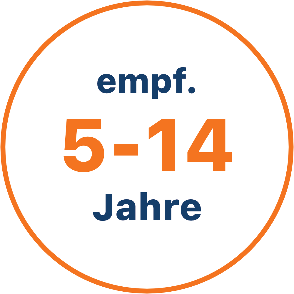 Empfohlen f&uuml;r Kinder von 5 bis 14 Jahren