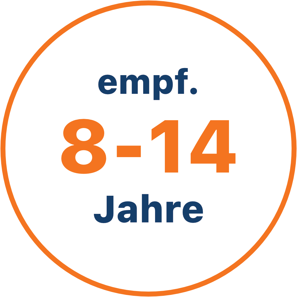 Empfohlen f&uuml;r Kinder von 8 bis 14 Jahren